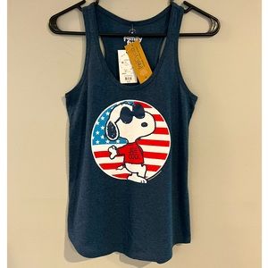 *NEW* Snoopy Joe Cool American flag tank top🇺🇸